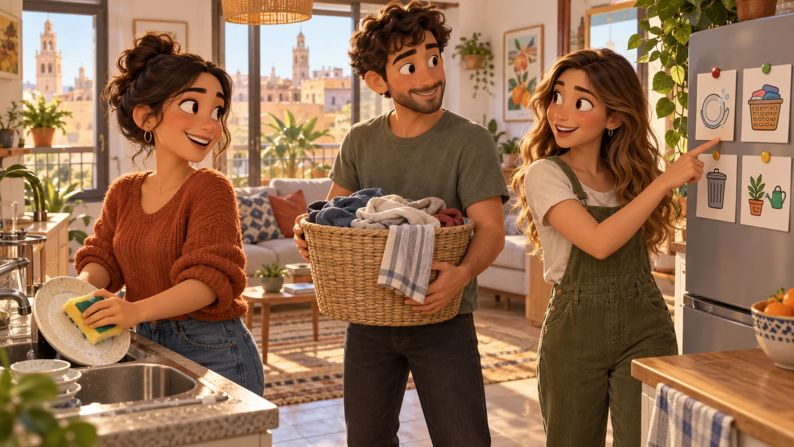 Sharing a flat in Spanish: seven conversations that make life easier