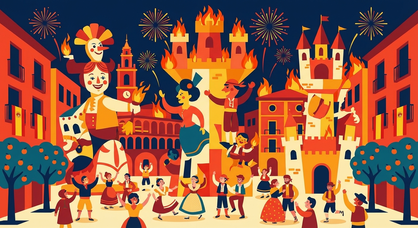 Las Fallas — главный праздник Валенсии: гид для изучающих испанский