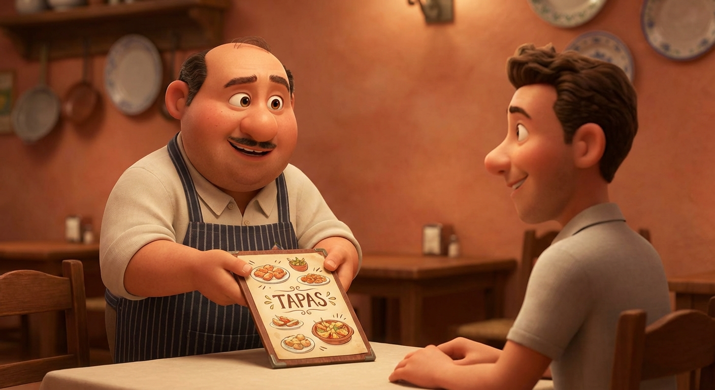 Заказать еду в Испании: 80+ фраз для ресторана 🇪🇸