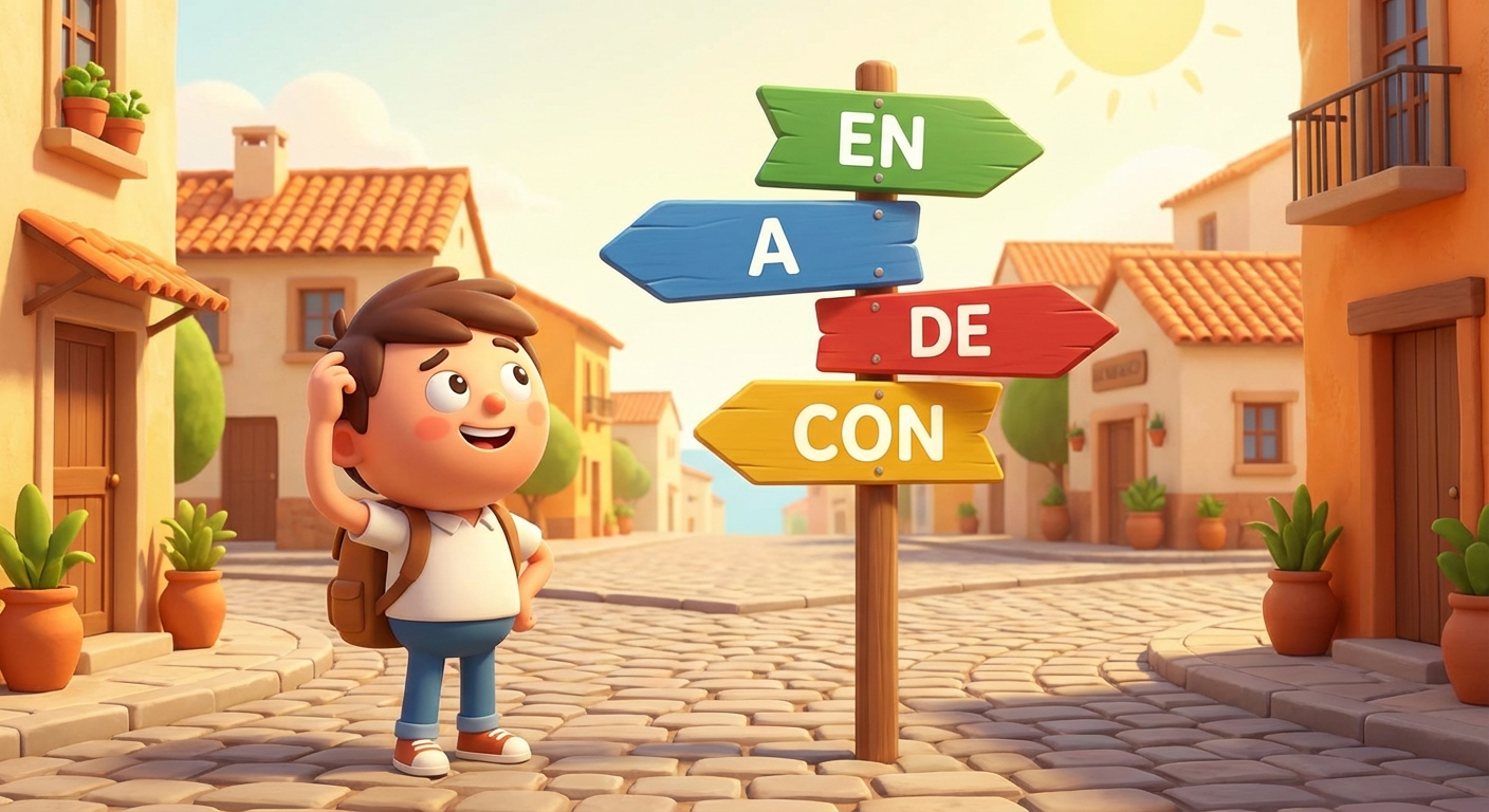 Предлоги в испанском: A, EN, DE, CON, POR, PARA — полный гайд
