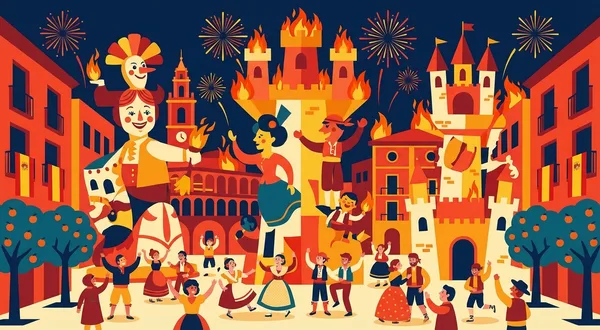 Las Fallas — главный праздник Валенсии: гид для изучающих испанский
